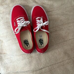 Vans “Off the Wall” red men’s size 10 sneaker